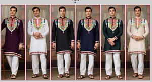 ชุดคุर्ตาผ้าฝ้ายแท้ปักลายพรีเมียม ดีวาจา เอ็กซ์พอร์ต พร้อมงานปักกระจกแท้หลายเส้นด้าย แห้งเร็ว เหมาะสำหรับงานแต่งงานและเทศกาลดีวาลี - Product Image 6