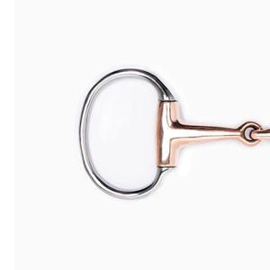 Bocca di alta qualità in ottone per cavallo stabile Logo personalizzato doppio snodo ovale ponente ponente in acciaio inox - Product Image 4