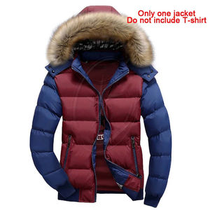 New Jackets Men Winter Puffer Windproof Warm Faux <b>Fur</b> <b>Hoodies</b> Outwear Slim Coats Windbreaker Men Jacket - Product Image 4