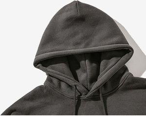 Survêtement pour homme en coton 100% avec logo personnalisé, sweat-shirts et pantalons délavés à l'acide avec fermeture éclair, sweat-shirts délavés à l'acide décontractés pour homme pour l'hiver - Product Image 3