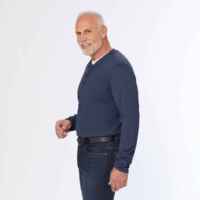 Männliche Langarm Henley Shirt Baumwolle Custom Logo Henley Shirt Männer Blank T-Shirts