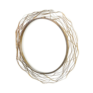 Exclusive Gold Metal Leaf Frame Round <b>Wall</b> Mounted <b>Mirror</b> Modern Home Living Room Decorative <b>Wall</b> <b>Mirror</b> <b>Wall</b> <b>Art</b> <b>For</b> Hot Sale - Product Image 6