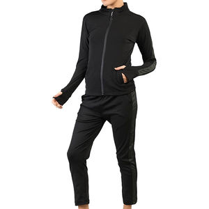 Vêtements de sport décontractés à capuche pour femmes en gros, ensemble veste et pantalon avec logo personnalisé, vêtements de sport respirants, commandes en gros pour les acheteurs du monde entier - Product Image 4