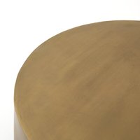 Table basse en aluminium de luxe, design unique avec finition dorée et noire pour salon et chambre à coucher