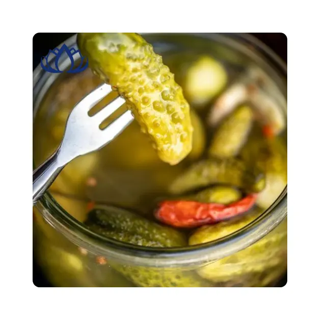 Canned Food Wholesale Delicious Viet Nam Jarred Cucumber Pickle Canned Gherkins Pickles