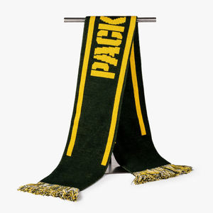 customized design sportswear sustainable <b>scarves</b> 100 percent <b>knitted</b> fans <b>scarf</b> double sided football scarfs oem services trendy - Product Image 6