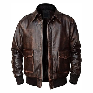 Chaqueta de cuero de diseño de moda de alta calidad para hombre de primera calidad - Product Image 4