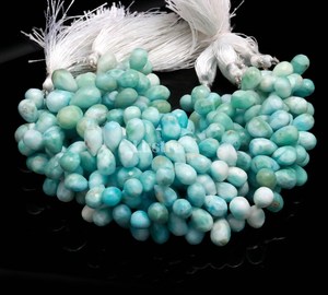 Perles Briolette Goutte d'Eau Facettées Noires AAA+ 100% Pierre Naturelle Certifiées par un Certificat Tierce Partie 3-3.8mm pour Fabrication de Bijoux DIY Rajasthan - Product Image 2