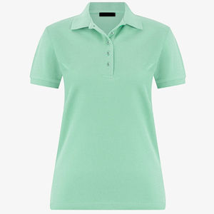 2024 patrón sólido de moda para mujer para camiseta de Polo mejor Material ropa de calle de punto para la venta camisas transpirables para mujeres - Product Image 4