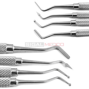 ชุดอุปกรณ์อุดฟันแบบคอมโพสิต SIGAL MEDCO รุ่นมาตรฐาน 4 ชิ้น คุณภาพสูง ผลิตจากเหล็กกล้าไร้สนิมเยอรมัน ใช้งานด้วยมือ สำหรับงานบูรณะฟัน มาตรฐาน CE - Product Image 6