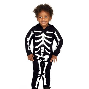 Costume squelette de haute qualité pour les tout-petits confortable et élégant parfait pour les fêtes et les événements d'Halloween - Product Image 1