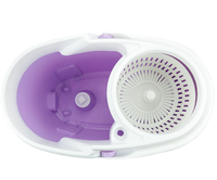 Balai serpillère magique avec tampon microfibre et seau rotatif 360/360, pour le nettoyage des sols