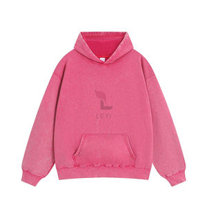 Sudadera con Capucha Oversize de Felpa Pesada Antipilling, de Algodón Mezclado, Bordada y Personalizada, Estilo Básico y Elegante para Hombre, Moda Urbana - Product Image 3