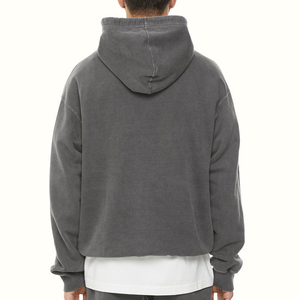 Sweats à capuche pour hommes logo personnalisé pull surdimensionné pour hommes sweats à capuche à épaules tombantes unisexe hommes pull à capuche - Product Image 6