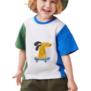 เสื้อยืดเด็กคุณภาพสูง ผ้าฝ้าย 220 กรัม พิมพ์ลายโลโก้ตามสั่ง แขนสั้น ทรงโอเวอร์ไซส์ ดีไซน์เรียบง่าย - Product Image 1