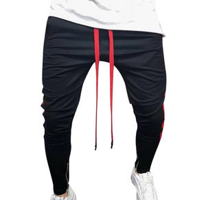 Pantalones Deportivos de Forro Polar Suave y Cálido para Hombre, Corte Ajustado, Bolsillos con Cremallera, Transpirables, Método de Tejido No Tejido, Personalizados - Product Image 2