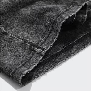 เสื้อเจอร์ซีย์ผ้าฝ้าย100% สำหรับผู้ชายเสื้อยืดลายย้อนยุคลายกราฟฟิกไฮสตรีทซักได้ - Product Image 3