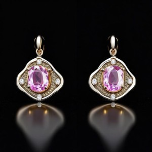 Pendientes Colgantes en Plata de Ley 925, Pendientes de Plata Natural con Diseño Delicado para Mujer - Product Image 2