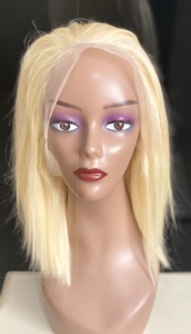 Perruque Lace Frontal wig Hd à cuticules alignées, 16 pouces, pre-plucked, densité 150%, vente en gros, en stock - Product Image 2