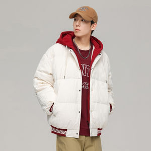 Recién llegado, abrigo de invierno para hombre, chaqueta de plumón, abrigos gruesos y cortos de burbujas, chaquetas de manga larga de PU - Product Image 5