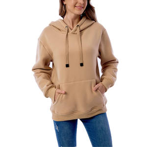 Sweats à capuche pour femmes à épaules tombantes avec détails Sweats à la mode pour tenue décontractée Sweats à capuche Streetwear à la mode pour femme - Product Image 2