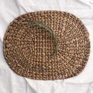 Water hyacinth place mat highest quality handweaving table <b>placemat</b> charger plates wholesale - Product Image 5