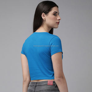 Camiseta de ropa de mujer con logotipo personalizado de Nardon Apparel, camisetas de moda para mujer - Product Image 2