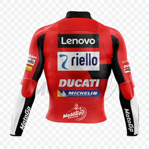 แจ็คมิลเลอร์ rucati มอเตอร์ไซด์ motocp หนังวัว/จิงโจ้แทร็คขี่/แข่งทำขึ้นเพื่อวัดชายฮกเกอร์แจ็คเก็ต CE - Product Image 2