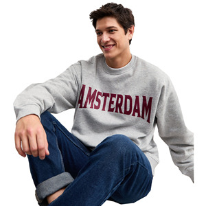 Fabricante Mayorista OEM, Sudadera de Algodón con Logotipo Frontal, Cuello Redondo, Talla Grande, Personalizada con Bordado e Impresión, Unisex, Invierno, Ecológica - Product Image 3