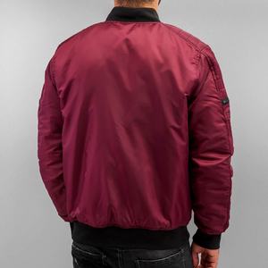 Chaqueta Bomber de invierno de alta calidad, estilo callejero de gran tamaño, cuello levantado, Impresión de logotipo personalizado, tela de lona, precio al por mayor - Product Image 3