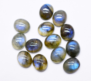 Cristal de labradorite bleu feu naturel certifié 12X10mm Cabochon ovale 4.30 Cts pierres précieuses en vrac pour collier pierre artisanale - Product Image 3