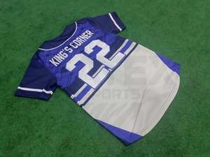 Camiseta de Béisbol Sublimada Personalizada, Transpirable, Talla Grande, Camiseta de Softbol 100% Poliéster - Product Image 6