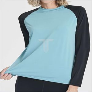 2024 Latest Design Lightweight Women's Rash Guard Customized Logo Printing <b>Low</b> MOQ Sports Wear Factory Direct - Product Image 2