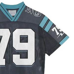 Camiseta Deportiva Retro Personalizada de Secado Rápido con Cuello en V, Estampada, Estilo Oversize, para Hombre, Camiseta de Baloncesto, Fútbol, Malla Transpirable - Product Image 4