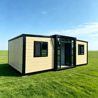 Maison conteneur préfabriquée moderne, portable, extensible et respirante, tout-en-un, pour bureau, entrepôt ou bâtiment commercial