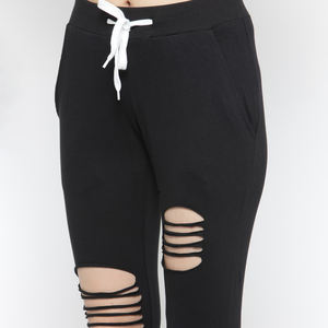 Nueva ropa de calle de otoño Jogger de alta calidad, peso ligero, logotipo personalizado, Impresión de mujeres, Joggers desgastados - Product Image 6