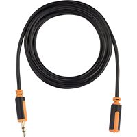 Câble d'extension audio Mumbi 2,00 m, jack 3,5 mm mâle-femelle, gaine en PVC avec connecteurs plaqués or pour écouteurs, fabriqué en Italie