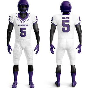 Uniforme de fútbol americano de alta calidad hecho a medida 100% poliéster conjuntos transpirables para jóvenes adultos uniforme de fútbol americano - Product Image 6