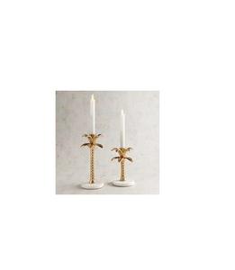 เชิงเทียนโลหะแกะสลักที่มีเส้นของเหลวและเสร็จสิ้นทนทานออกแบบมาสำหรับโรงแรมคาเฟ่หรือการตกแต่งบ้านที่หรูหรา - Product Image 1