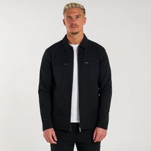 โอเวอร์เชิร์ตสีดำ-ใส่สบายด้วยกระเป๋าซิปซ่อนคู่ที่หน้าอกและซิปกลางทำจากโลหะปืนเพื่อให้ดูทันสมัยและเรียบง่าย - Product Image 3