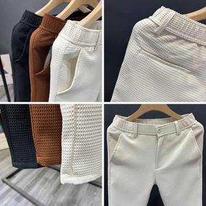 กางเกงผู้ชายทรงตรงเข้ารูปสไตล์ลำลองคุณภาพสูงสำหรับฤดูร้อน - Product Image 5