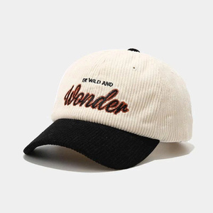 Gorro de Algodón de Terciopelo Elegante 2025 |   Gorra de Béisbol Bordada Ajustable con Tela Común para Deportes al Aire Libre, Hip Hop y Playa - Product Image 5
