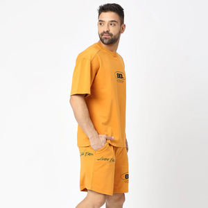 Ensemble de t-shirts d'été à manches courtes surdimensionnés pour hommes, mode tendance avec fermeture à la taille élastique, nouveauté, vente entière - Product Image 2