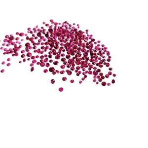Natural Burma Untreated Ruby 1.5mm & 2mm Diamond Cut <b>Rounds</b> Loose Gemstone in Oval & <b>Cushion</b> Shape Certified by IGI 8mm Height - Product Image 4