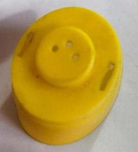 Bouchon à clapet en PVC jaune pour flacon de shampoing, col de 20 mm, 500 pièces par boîte, pour l'emballage et l'exportation de produits capillaires - Product Image 1