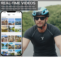Casque intelligent multifonctionnel Sprite Group avec commande vocale IA, carte SD 4 Mo, caméra numérique 1080P CMOS pour cyclistes, vlog, WiFi