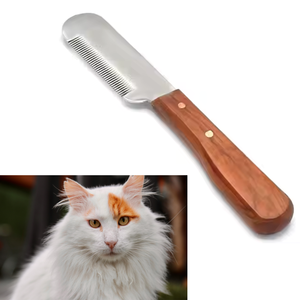 Tijeras profesionales para el cuidado de mascotas, herramienta de corte de pelo de acero inoxidable Premium para perros y gatos, Material de madera - Product Image 4