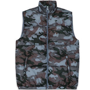 Customized Puffer Vest & waistcoat for Men Lightweight <b>Quilted</b> Outdoor camo print Vest with Pockets Puffer Vest <b>gilet</b> for Men - Product Image 4