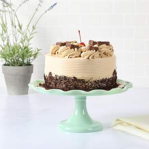 Présentoir à gâteau en métal avec garniture de couleur attrayante unique Présentoir de desserts luxueux pour la décoration de la maison, parfait pour les mariages et les célébrations - Product Image 5