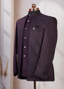 Costume trois pièces élégant pour homme, couleur violet, pour marié, tenue de bureau et occasions spéciales, disponible pour l'exportation, prix de gros - Product Image 3